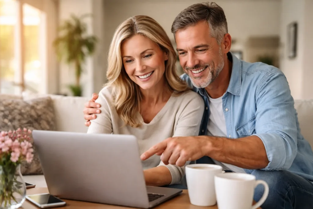 Dating over 40: Sådan kommer du godt i gang online